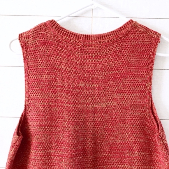Anthropologie Holding Horses Red Knit Shift Dress - Picture 7 of 8